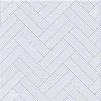 Vinyl Flooring UK White Tile Effect 3.8mm Felt Backed Vinyl Flooring Sheet | Size: 3000mm x 2000mm