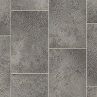 Vinyl Flooring UK Grey Stone Tile Effect 2.8mm Vinyl Flooring Sheet | Size: 4000mm x 1000mm