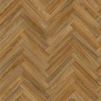 Vinyl Flooring UK Brown Herringbone Wood Effect 3.8mm Vinyl Flooring Sheet | Size: 4000mm x 3000mm