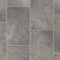 Vinyl Flooring UK Grey Stone Tile Effect 2.8mm Non Slip Vinyl Flooring | Size: 3000mm x 9000mm