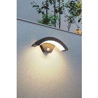 Living and Home 12W LED Eaves Outdoor Wall Light Garden Light in Black