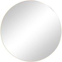 Melody Maison Large Round Champagne Wall Mirror - 80cm X 80cm in Metallic Gold | Size: 80 cm X 80 cm