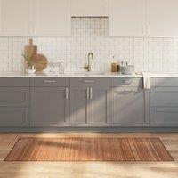 Berkfield Home Rug Rectangular Natural80x200 cm Bamboo in Brown | Size: Medium