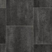 Vinyl Flooring UK Grey Tile Effect 3.8mm Commercial Sheet Vinyl | Size: 4000mm x 1000mm