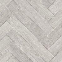 Vinyl Flooring UK Light Grey Wood Effect 2.8mm Vinyl Flooring Sheet in White | Size: 4000mm x 5000mm