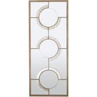 Orsina Modern Design Wall Mirror, Mid Century Hallway Mirror in Silver