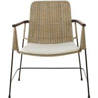 Orsina Traditional Design Natural Rattan Chair, Easy to Clean Outdoor Chair