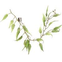 Leaf 125cm Artificial Hanging Trailing Fern Plant in Green