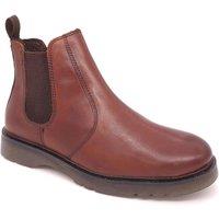 Frank James Men's Naseby Leather Chelsea Boots in Brown | Size: 10