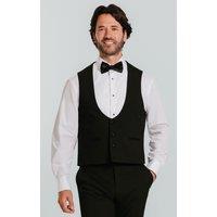 Dobell Men's Black Horseshoe Tuxedo Waistcoat | Size: Large