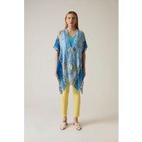 Floral Paisley Blue Kaftan