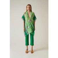 Floral Paisley Green Kaftan