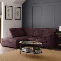 Furniture 786 Jumbo Cord Full Back 4 Seater Sofa Left Hand Facing Corner Sofa in Chocolate