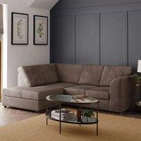 Furniture 786 Jumbo Cord Full Back 4 Seater Sofa Left Hand Facing Corner Sofa in Camel