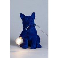 BHS Lighting Fred Boston Terrier Table Lamp in Blue