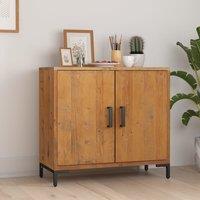 Berkfield Home Sideboard Brown 75x35x70 cm Solid Pinewood | Size: 75 x 35 x 70 cm