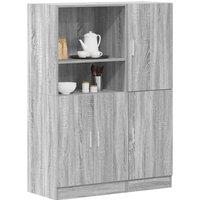 Berkfield Home 2 Piece Kitchen Cabinet Set Grey Sonoma Engineered Wood