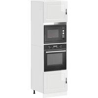 Berkfield Home Oven Cabinets 2 pcs Porto Gloss White Engineered Wood