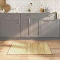 Berkfield Home Rug Rectangular Light Natural70x100 cm Bamboo | Size: Medium