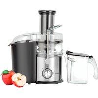 Geepas 800W Centrifugal Juicer Machine Fruit Vegetable Juicing in Silver