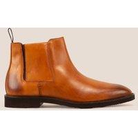 Oswin Hyde Men's Christopher Chelsea Leather Boots in Tan | Size: 8