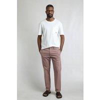 Weird Fish Men's Freddie Super Soft Chino Trousers in Rose | Size: 34
