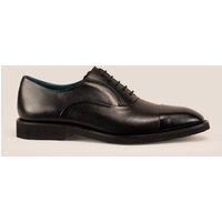 Oswin Hyde Men's Grayson Oxford Leather Shoes in Black | Size: 9