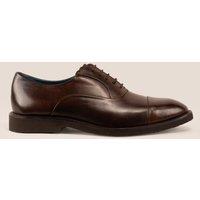 Oswin Hyde Men's Grayson Oxford Leather Shoes in Brown | Size: 7