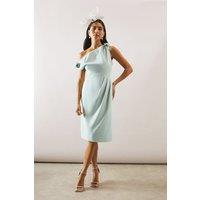 Wallis Women's Woven Tie Shoulder Pencil Dress in Mint | Size: 12