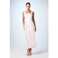 Coast Women's Corset Satin Column Midi Bridesmaid Dress in Blush | Size: 10