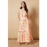 Oasis Women's Broderie Detail V neck Midi Dress | Size: 16