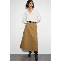 Hanna Cargo Maxi Skirt Natural