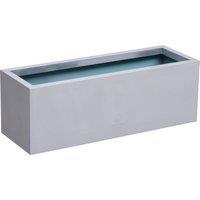 Primrose Zinc Galvanised Silver Trough Garden Planter 120cm