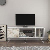 Decorotika Mistico TV Stand TV Unit for TVs up to 55 inches in White