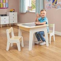 Liberty House Toys 3 in 1 Storage Table & Chair Set in Beige