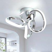 Garwarm 1 - Light 28cm Unique/Statement Geometric LED Flush Mount