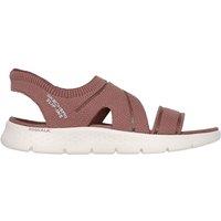 GO WALK FLEX SANDAL Slip-Ins Knit Asymmetrical Sandal Brown