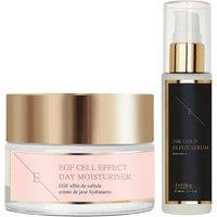 Erth Skin London Women's Anti-Wrinkle Duo 24K Gold Serum 60ml + EGF Moisturizer 50ml in White
