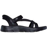 GO WALK FLEX SANDAL Slip-Ins Heather Quarter Strap Sandal Black