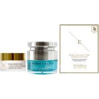 Erth Skin London Women's Marine Night Cream 50ml + Eye Cream 30ml + Double Collagen Rose Pads in White