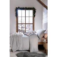 Murmur 'Laila' Brushed Cotton Duvet Cover in Grey | Size: Double