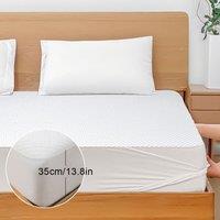 Brightr Sleep Waterproof Mattress Protector in White | Size: Super King