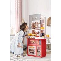 Living and Home 88cm x 61.2cm x 26.2cm Toddler Kitchen Toy Playset with Real Sounds & Lights | Size: 88 cm x 61.2 cm x 26.2 cm