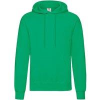 Fruit of the Loom Men's Hooded Sweatshirt Hoodie in Green | Size: 2XL