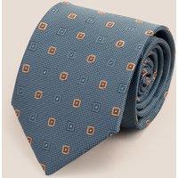 Oswin Hyde Men's Squares Air Force Blue Tie