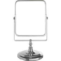 Orsina Cassini Chrome Table Mirror in Silver