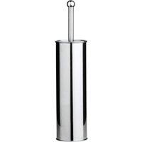 Orsina Indy Stainless Steel Toilet Brush & Holder in Silver