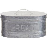 Orsina Drummond Galvanised Steel Bread Bin in Silver