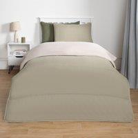OHS Soft Coverless 10.5 TOG Duvet Set Pillowcase Quilted Cover in Pale Green | Size: Single
