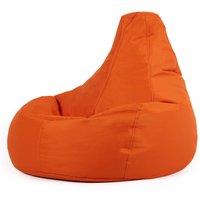 icon Recliner Indoor Outdoor Bean Bag Khaki Bean Bag Chair in Burnt Orange